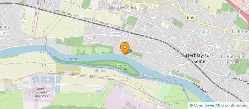 localisation de l'entreprise MONSIEUR BENJAMIN RUAUX  HERBLAY-SUR-SEINE