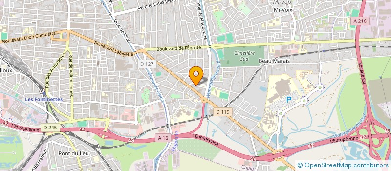 localisation de l'entreprise MONSIEUR BENJAMIN RUPIN  CALAIS