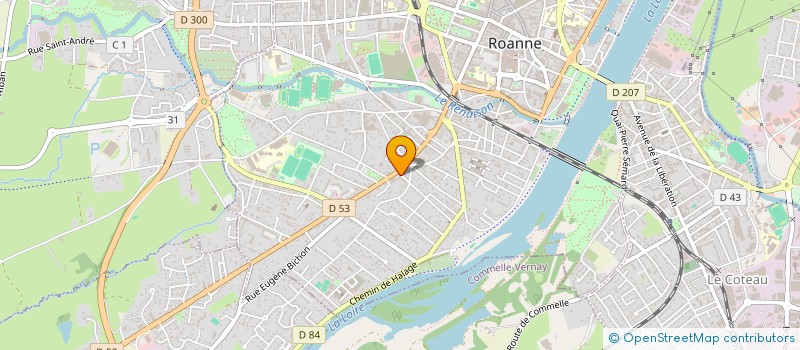 localisation de l'entreprise MONSIEUR BENJAMIN SABATIER à ROANNE