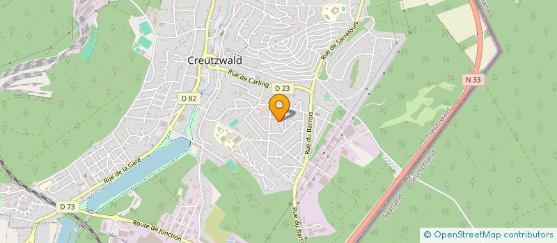 localisation de l'entreprise MONSIEUR BENJAMIN SACKSTEDER à CREUTZWALD