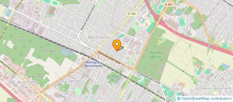 localisation de l'entreprise MONSIEUR BENJAMIN SAINT-LEGER  TAVERNY