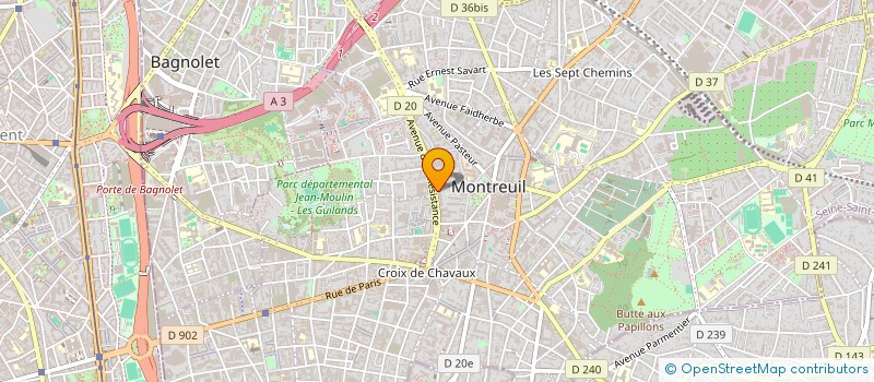 localisation de l'entreprise MONSIEUR BENJAMIN SALABAY  MONTREUIL