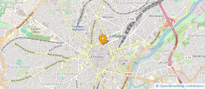 localisation de l'entreprise MONSIEUR BENJAMIN SALVAT à LIMOGES
