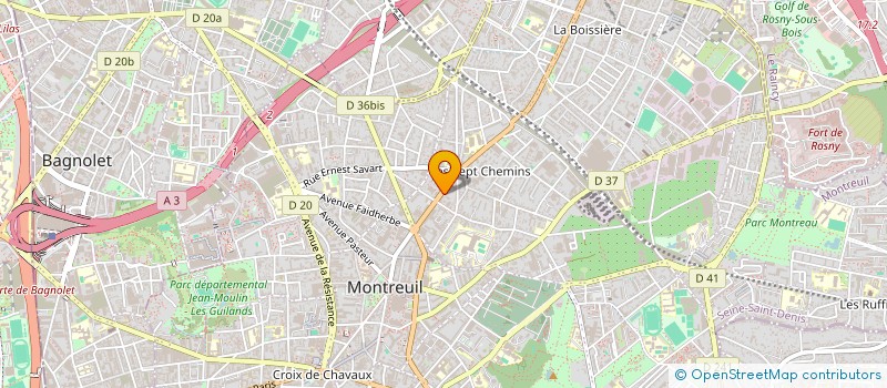 localisation de l'entreprise MONSIEUR BENJAMIN SANCHEZ à MONTREUIL