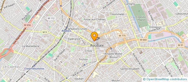 localisation de l'entreprise MONSIEUR BENJAMIN SANSIME  ROUBAIX