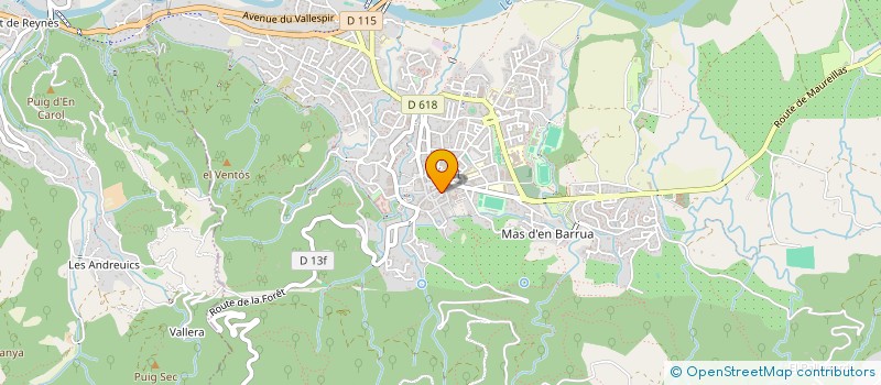 localisation de l'entreprise MONSIEUR BENJAMIN SARRAT  CERET