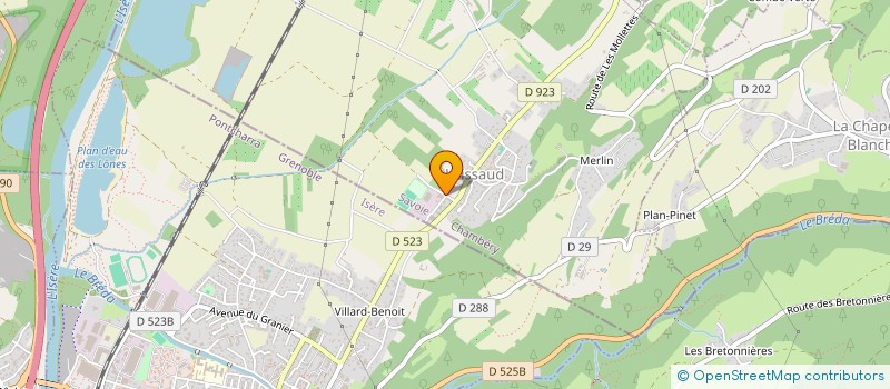 localisation de l'entreprise MONSIEUR BENJAMIN SAUDINO  LAISSAUD