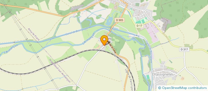 localisation de l'entreprise MONSIEUR BENJAMIN SAULET  ANCY-LE-FRANC