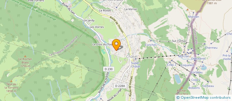 localisation de l'entreprise MONSIEUR BENJAMIN SAUNDERS  CHATEL