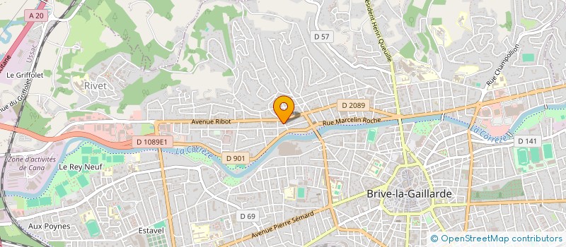 localisation de l'entreprise MONSIEUR BENJAMIN SAUSSEY  BRIVE-LA-GAILLARDE