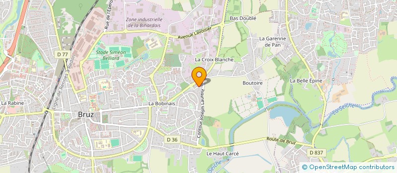 localisation de l'entreprise MONSIEUR BENJAMIN SCHMITT  BRUZ