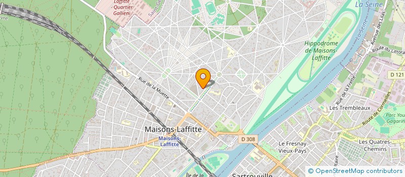 localisation de l'entreprise MONSIEUR BENJAMIN SEGA  MAISONS-LAFFITTE