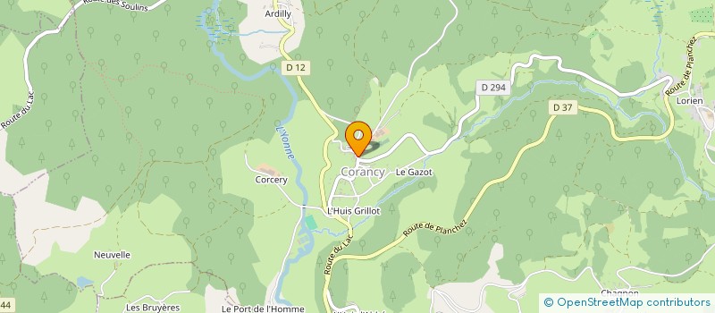 localisation de l'entreprise MONSIEUR BENJAMIN SEIGNEUR  CORANCY