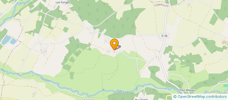 localisation de l'entreprise MONSIEUR BENJAMIN SEINE  CELLEFROUIN