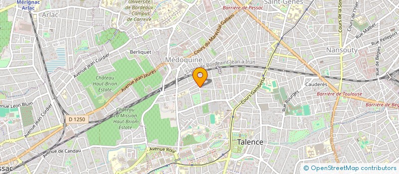 localisation de l'entreprise MONSIEUR BENJAMIN SERVAT  TALENCE