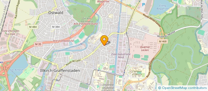 localisation de l'entreprise MONSIEUR BENJAMIN SICILIANO  ILLKIRCH-GRAFFENSTADEN