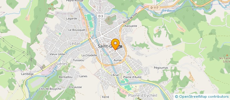 localisation de l'entreprise MONSIEUR BENJAMIN SIEURAC à SAINT-GIRONS