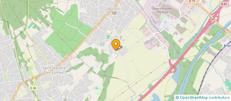 localisation de l'entreprise MONSIEUR BENJAMIN SILVESTRI  BERNIN