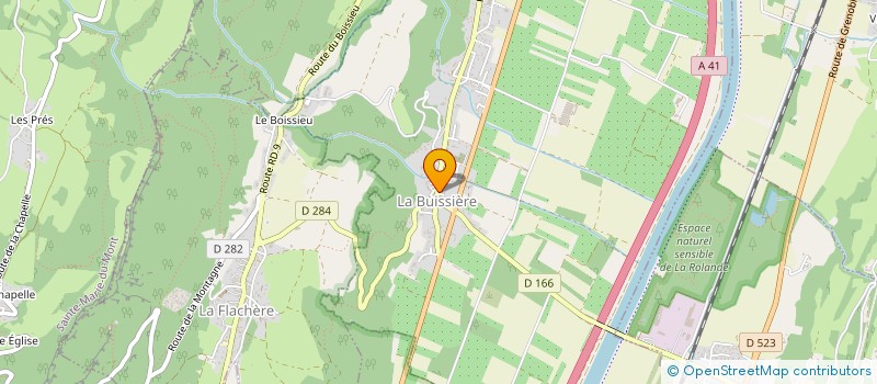 localisation de l'entreprise MONSIEUR BENJAMIN SIMONATO  LA BUISSIERE