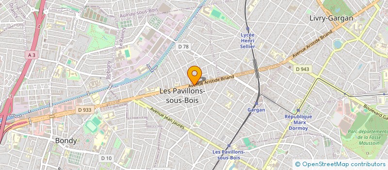 localisation de l'entreprise MONSIEUR BENJAMIN SITBON  LES PAVILLONS-SOUS-BOIS