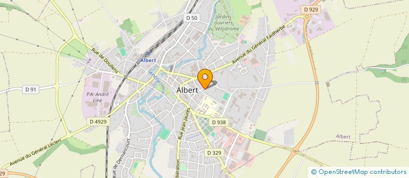 localisation de l'entreprise MONSIEUR BENJAMIN SIX à ALBERT