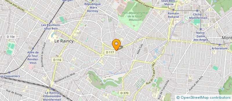 localisation de l'entreprise MONSIEUR BENJAMIN SMADJA  LE RAINCY