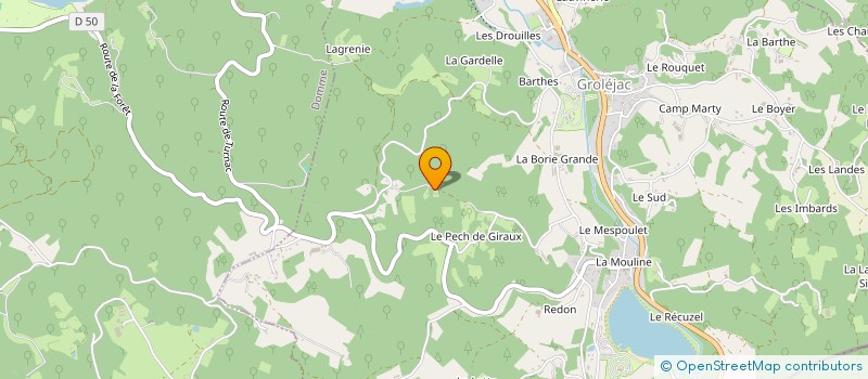 localisation de l'entreprise MONSIEUR BENJAMIN SNOW  GROLEJAC