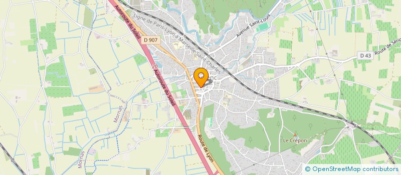 localisation de l'entreprise MONSIEUR BENJAMIN SOGNOS  PIOLENC