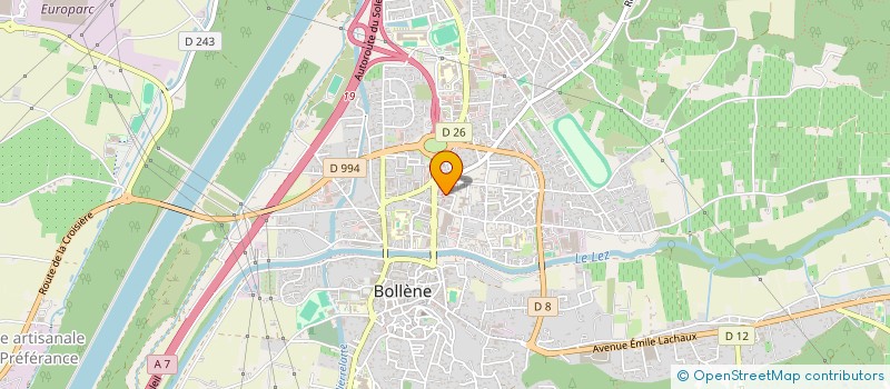 localisation de l'entreprise MONSIEUR BENJAMIN SOLBES  BOLLENE