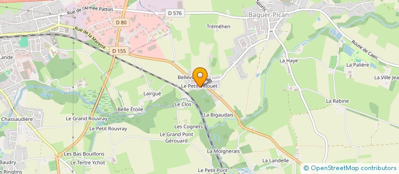 localisation de l'entreprise MONSIEUR BENJAMIN SORRE  BAGUER-PICAN