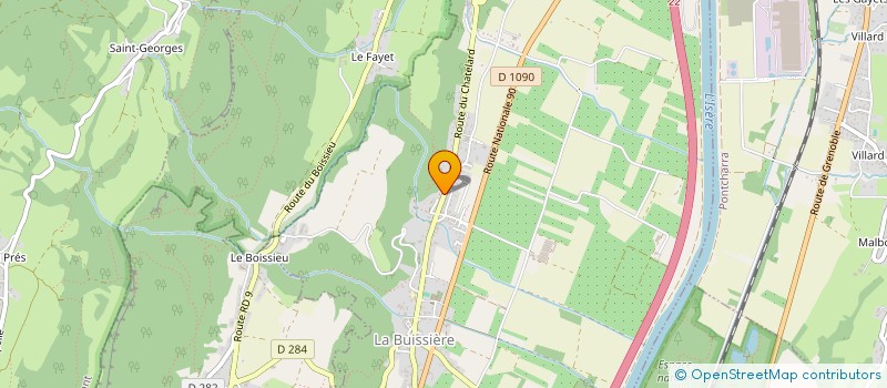 localisation de l'entreprise MONSIEUR BENJAMIN SORREL  LA BUISSIERE