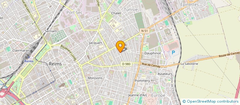 localisation de l'entreprise MONSIEUR BENJAMIN SOUFFLET à REIMS