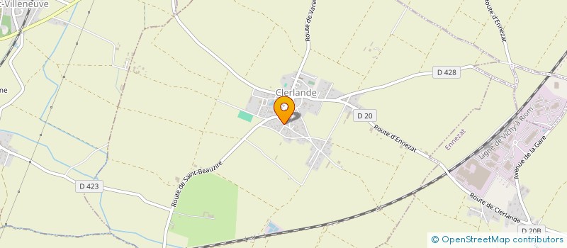 localisation de l'entreprise MONSIEUR BENJAMIN SOULIER  CLERLANDE