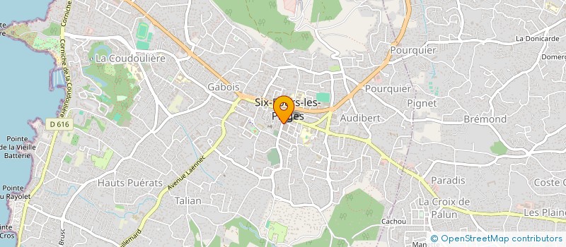 localisation de l'entreprise MONSIEUR BENJAMIN SOULIER à SIX-FOURS-LES-PLAGES