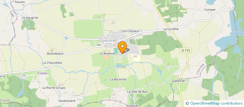 localisation de l'entreprise MONSIEUR BENJAMIN SPICQ  CONCORET