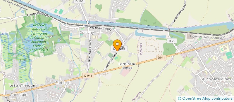 localisation de l'entreprise MONSIEUR BENJAMIN STACKOWIAK à CUINCHY