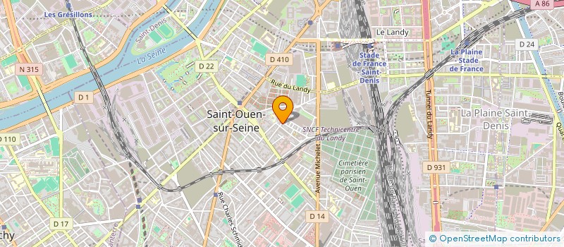 localisation de l'entreprise MONSIEUR BENJAMIN STEINITZ à SAINT-OUEN-SUR-SEINE