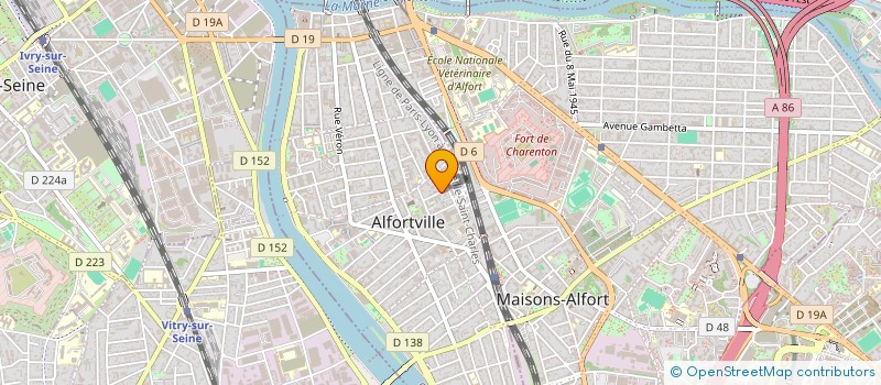 localisation de l'entreprise MONSIEUR BENJAMIN SUARD  ALFORTVILLE