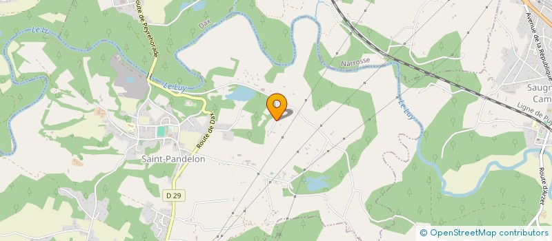 localisation de l'entreprise MONSIEUR BENJAMIN SUBERCHICOT  SAINT-PANDELON