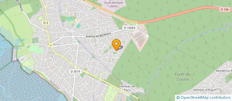 localisation de l'entreprise MONSIEUR BENJAMIN SUBERVIE  ARES