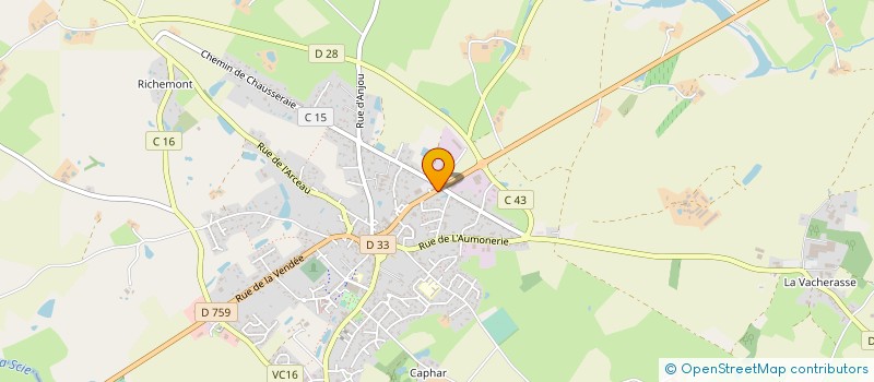 localisation de l'entreprise MONSIEUR BENJAMIN SUBILEAU  NUEIL-LES-AUBIERS