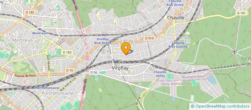 localisation de l'entreprise MONSIEUR BENJAMIN SYLVANDER  VIROFLAY