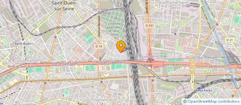 localisation de l'entreprise MONSIEUR BENJAMIN TAGA  SAINT-OUEN-SUR-SEINE