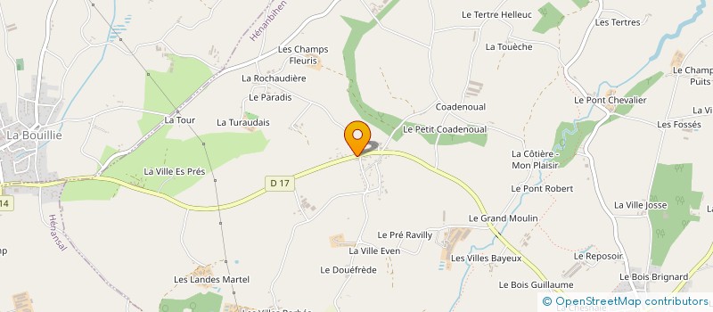 localisation de l'entreprise MONSIEUR BENJAMIN TAILLANDIER  HENANBIHEN