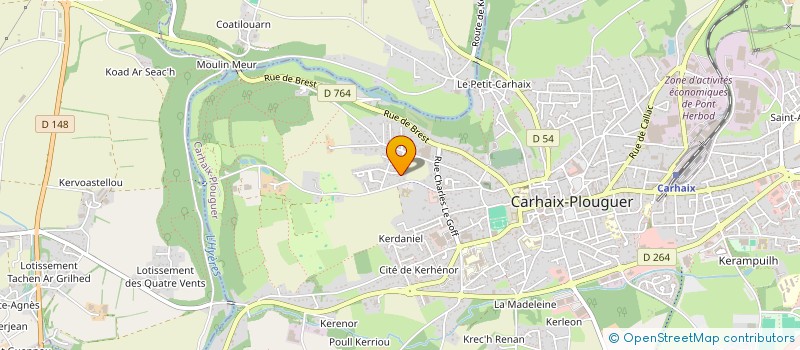 localisation de l'entreprise MONSIEUR BENJAMIN TANGUY  CARHAIX-PLOUGUER