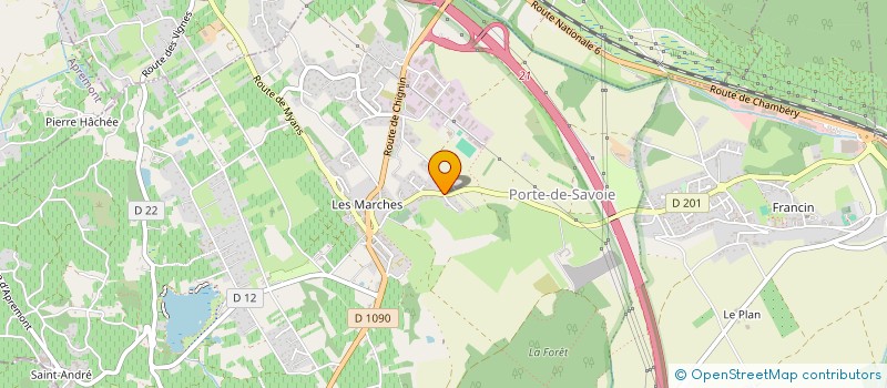 localisation de l'entreprise MONSIEUR BENJAMIN TAVIER  PORTE-DE-SAVOIE