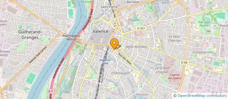 localisation de l'entreprise MONSIEUR BENJAMIN TEBESSI  VALENCE