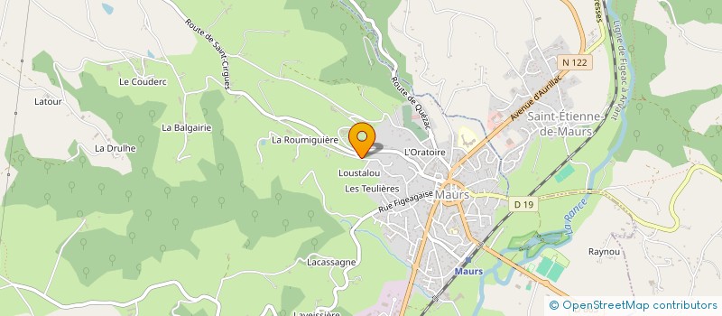 localisation de l'entreprise MONSIEUR BENJAMIN TEIL à SAINT-SANTIN-DE-MAURS