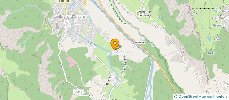 localisation de l'entreprise MONSIEUR BENJAMIN TEILLER  SAINT-CHRISTOPHE-EN-OISANS