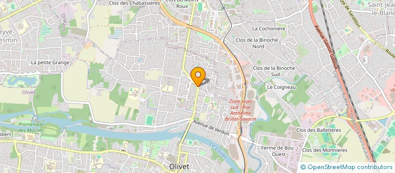 localisation de l'entreprise MONSIEUR BENJAMIN THION à OLIVET